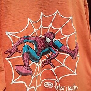 Spiderman Rare Marc Ecko Marvel Glitter Web Tshirt